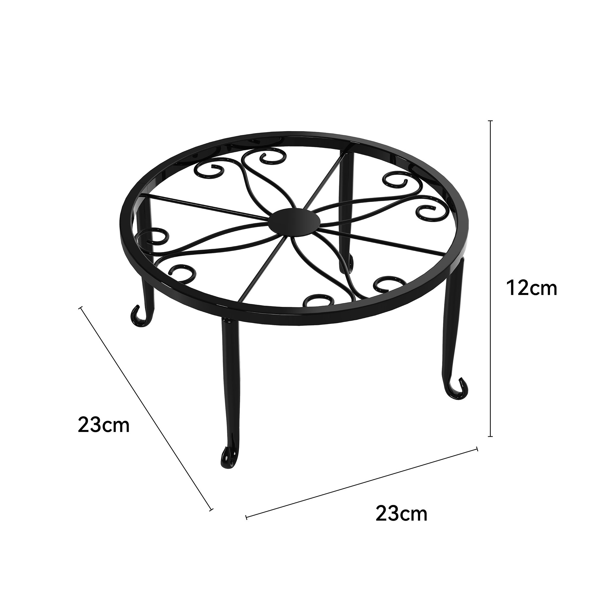 4 Pack Round Metal Plant Stand