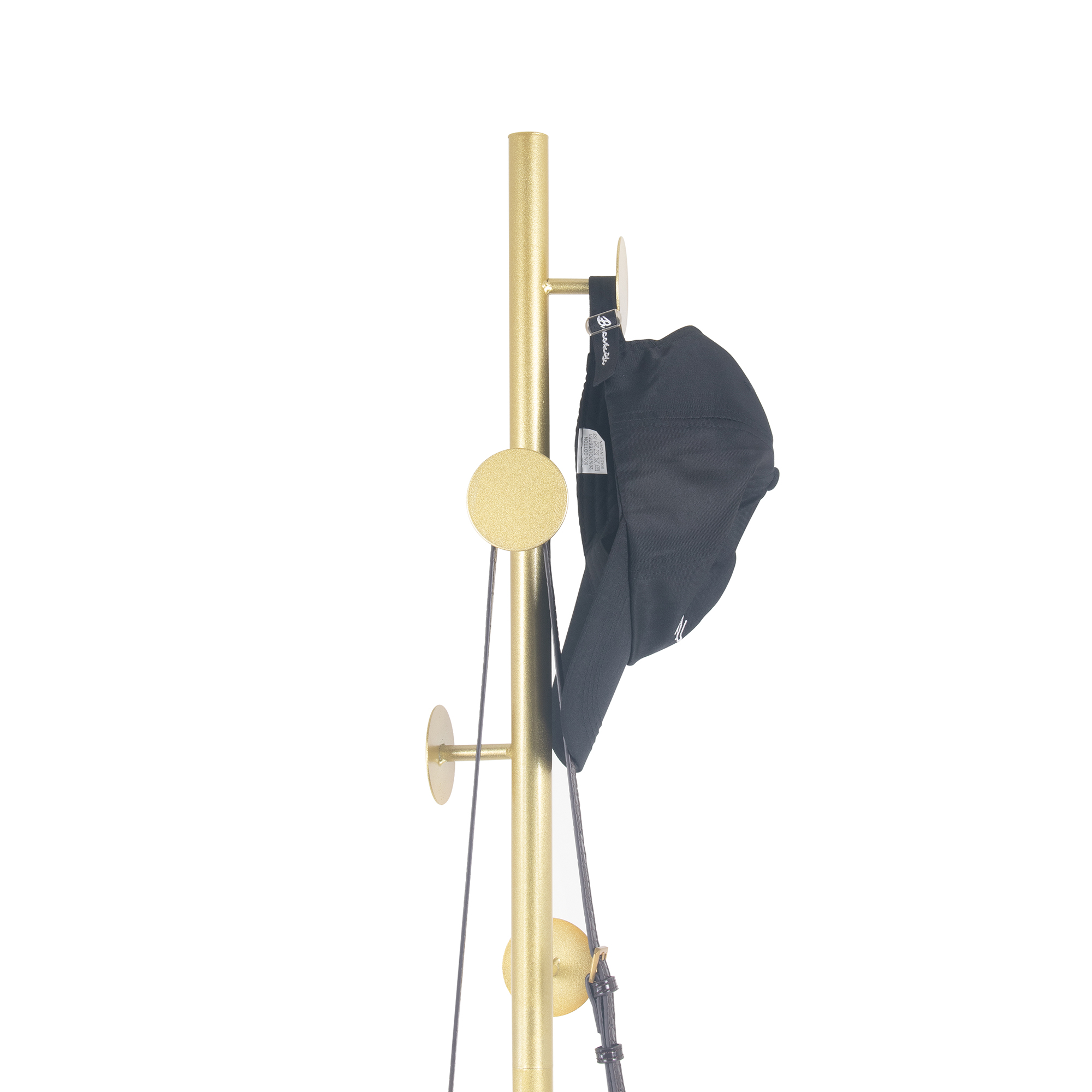 Free Standing Metal Coat Rack with Faux Marble Base