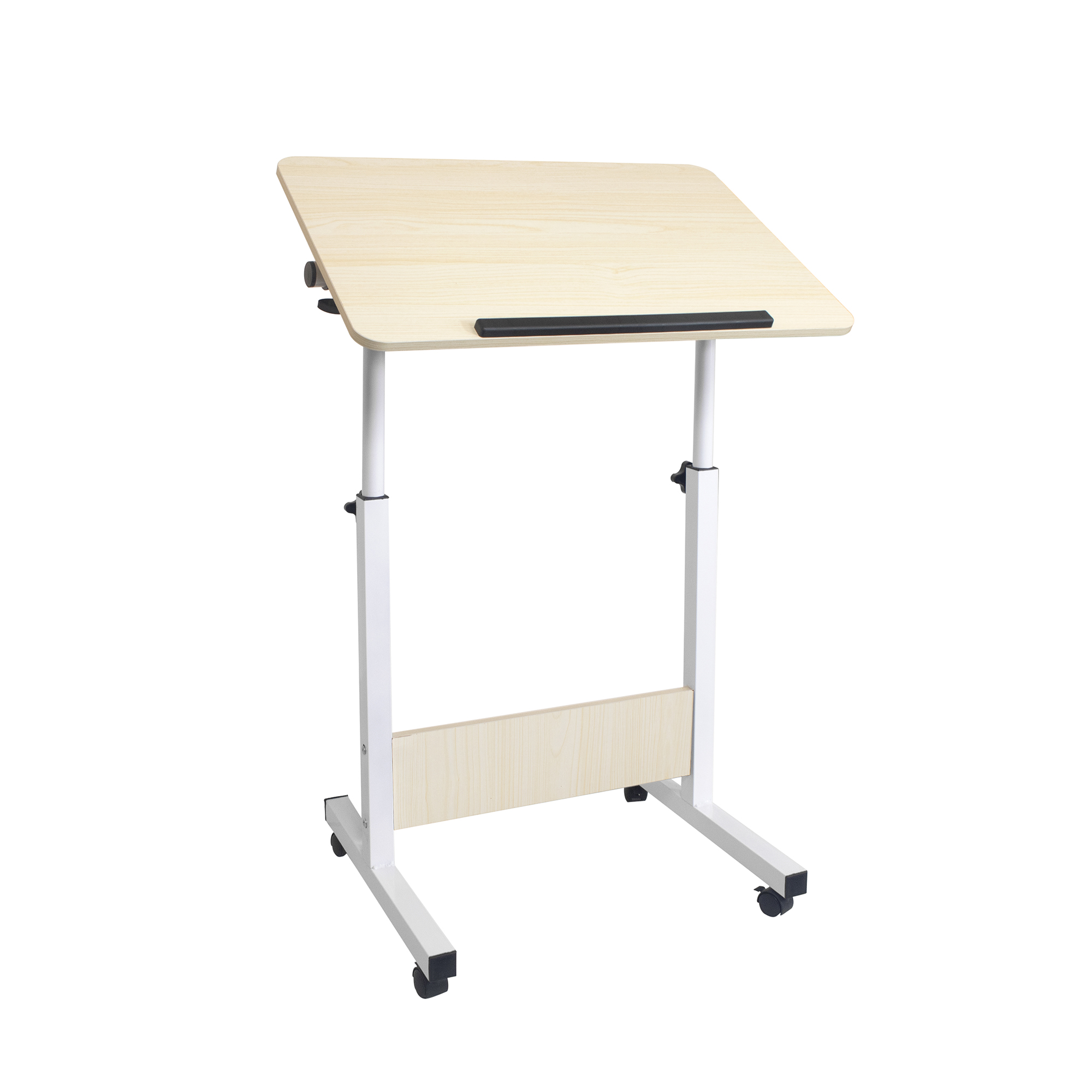 Adjustable Laptop Table with Wheels