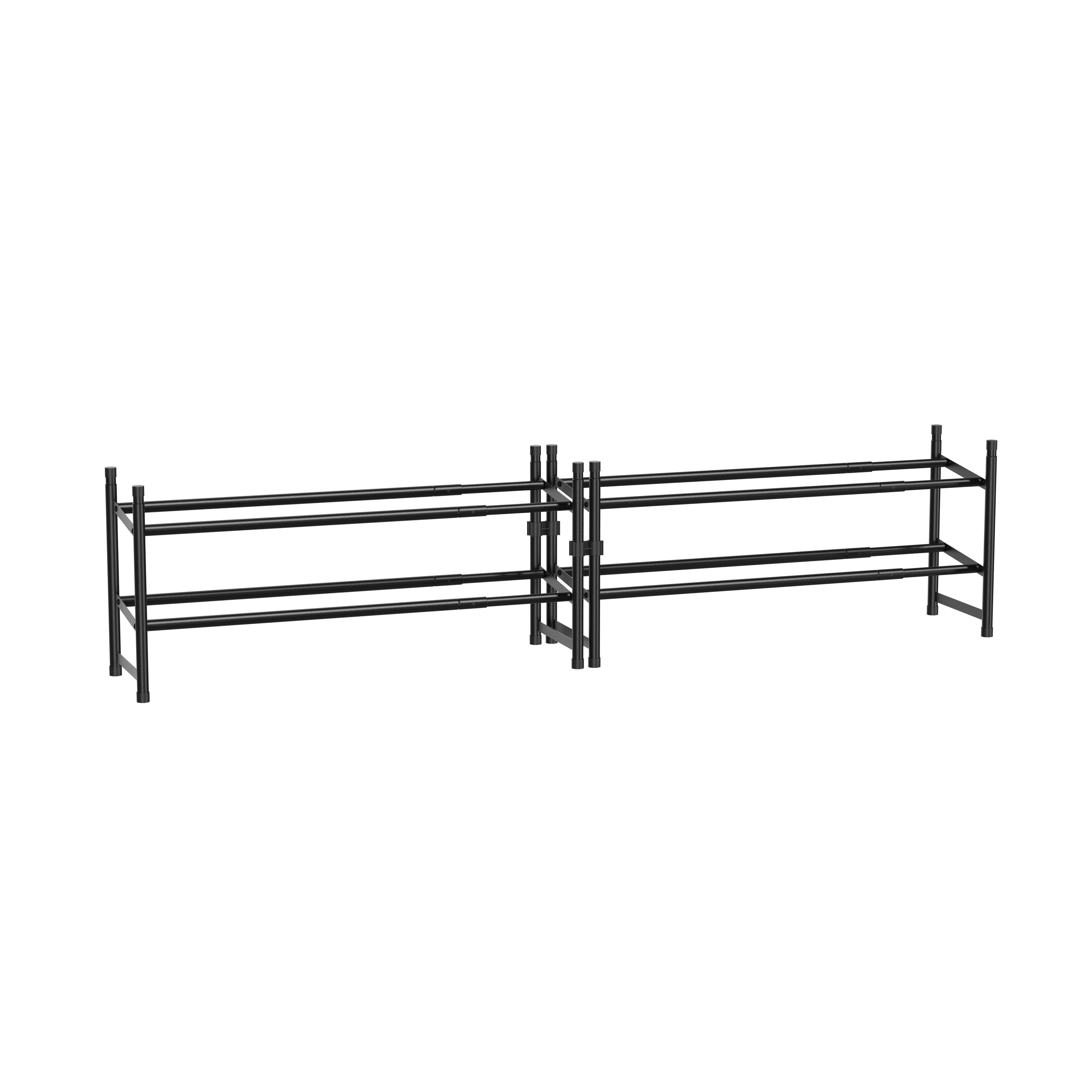 2-Tier Extendable Metal Shoe Rack