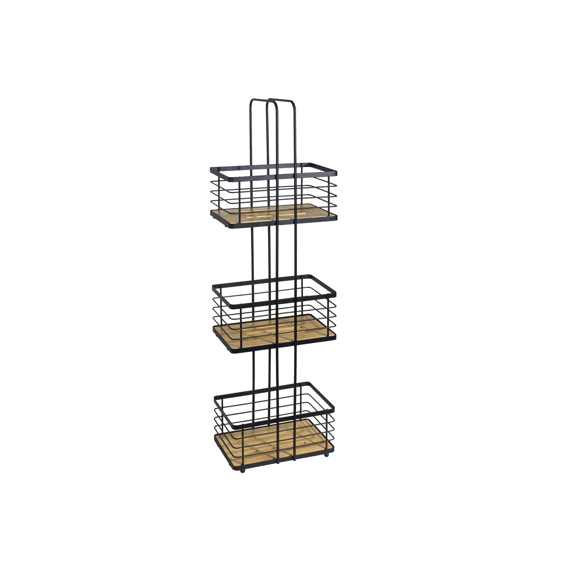 Three Tiers Square Bamboo Storage Rack