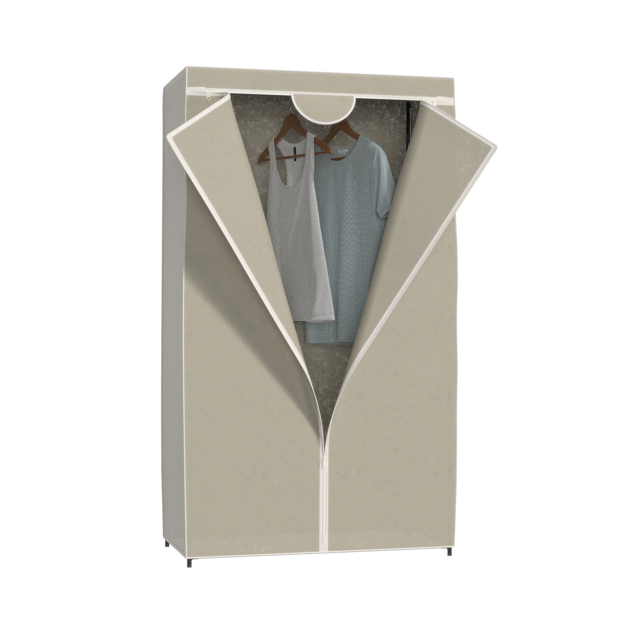 Single Non-Woven Fabric Wardrobe