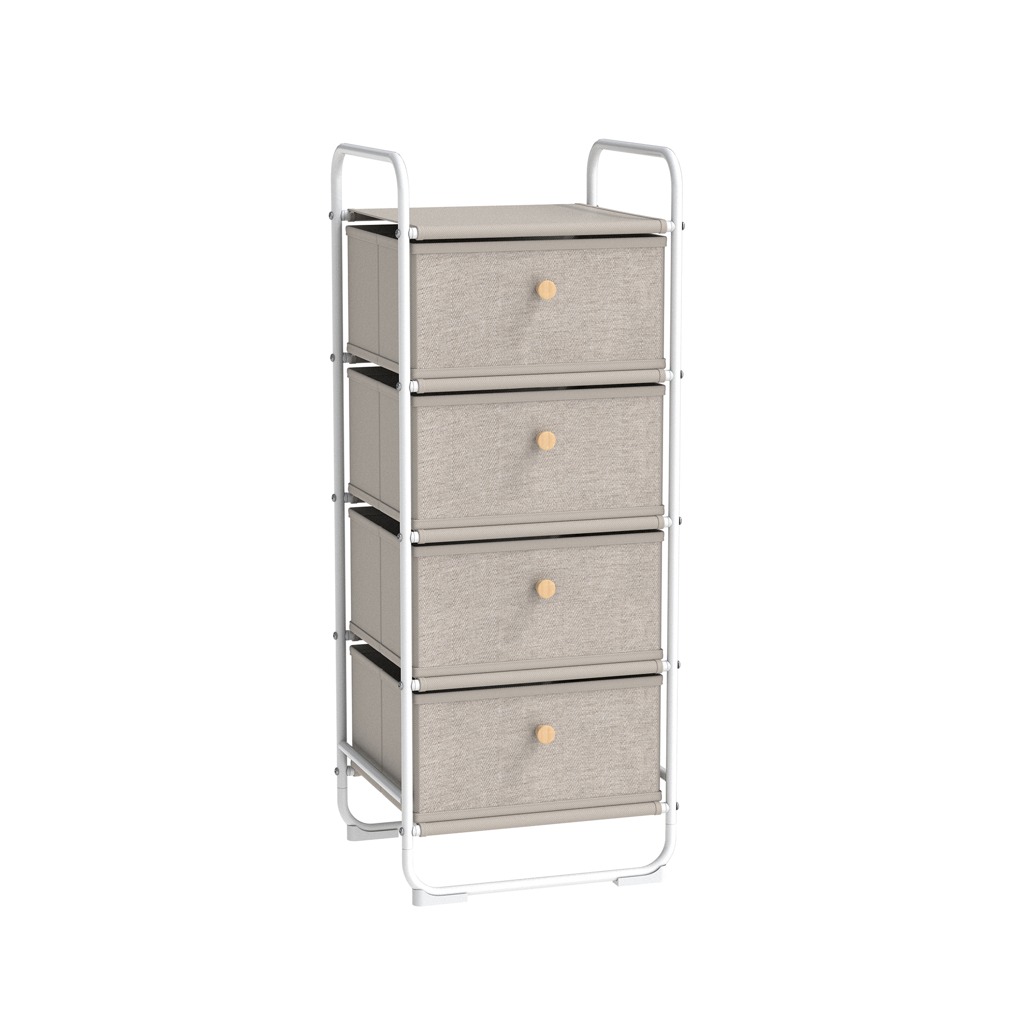 Metal Storage Rack With 4 Drawers