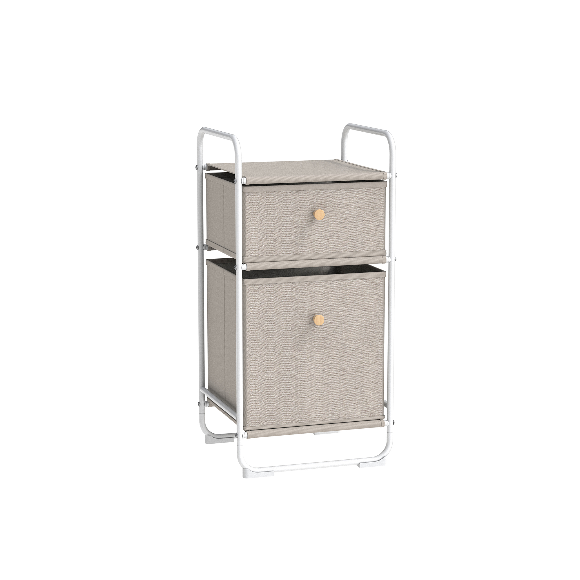 Metal Storage Rack With 2 Drawers