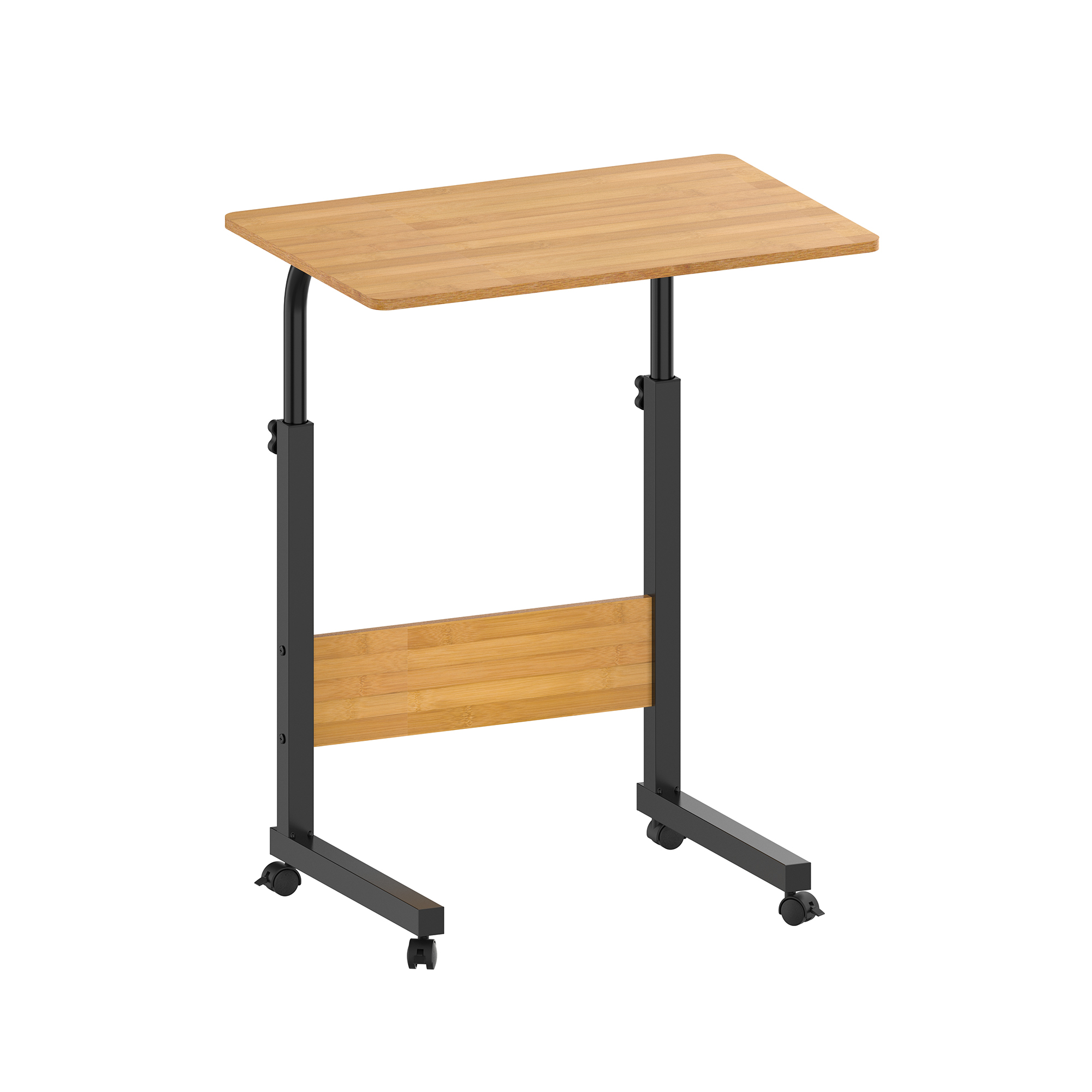 Adjustable Laptop Table with Wheels