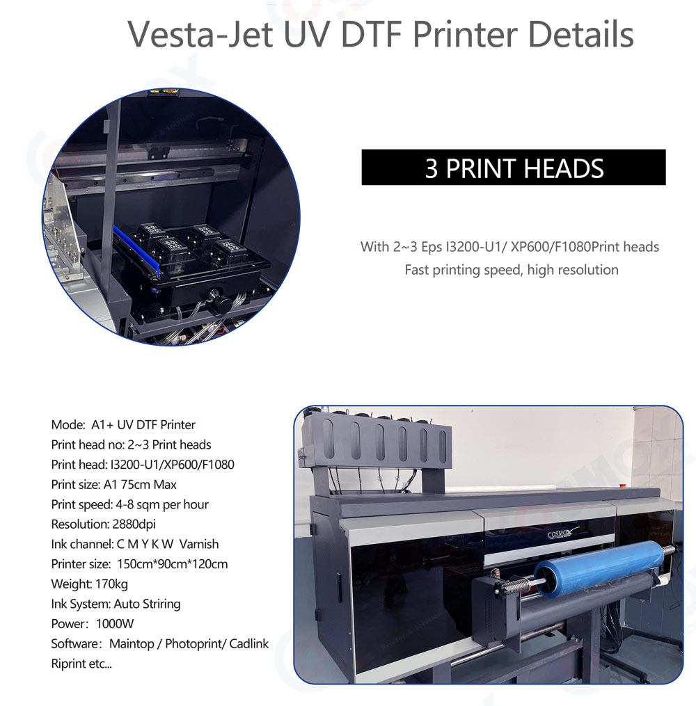 A1+ UV DTF Roll to Roll Printer