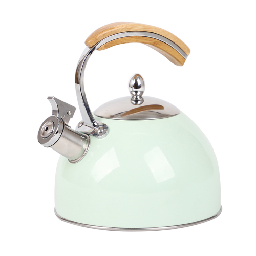 Stainless Steel Whistling Kettle With Wooden Handle 2.5L