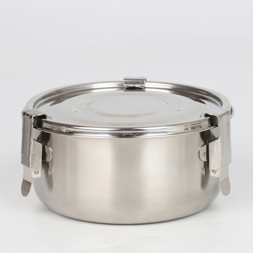 Custom Round Shape Stainless Steel Food Container Bento Lunch Box