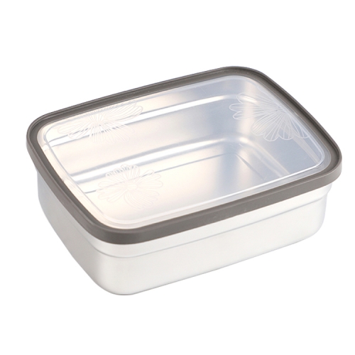 Custom 330ml 600ml 1200ml Stainless Steel Bento Lunch Box Rectangle Food Container Metal Storage Box