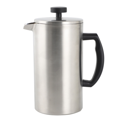 Stainless Steel Double Wall Coffee Maker French Coffee Press with Nylon Handle