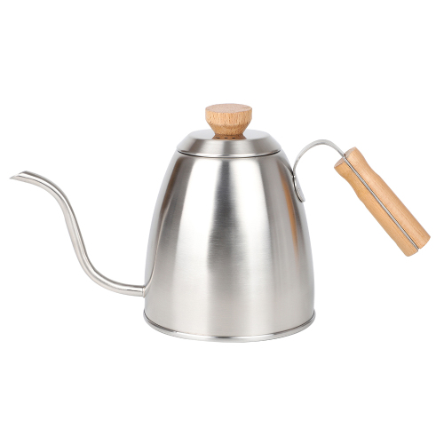 1000ml 1200ml Stainless Steel Pour Over Gooseneck Spout Pots Coffee Tea Kettle with Wooden Handle