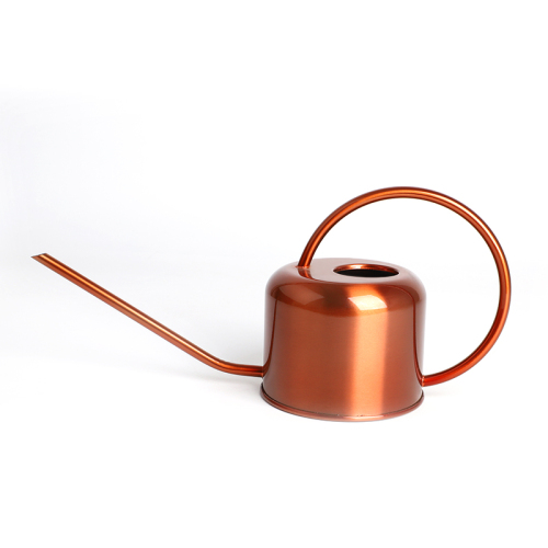 1L Metal Stainless Steel Watering Can with Copper Painting
