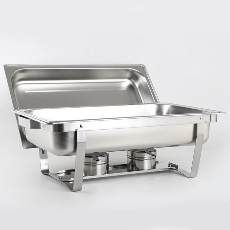 Movable Base Stainless Steel Chafing Dish Set Buffet Food Warmer