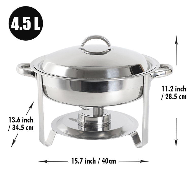 Stainless Steel Buffet Food Warmer Chafing Dishes Set for Hotel Restaurant