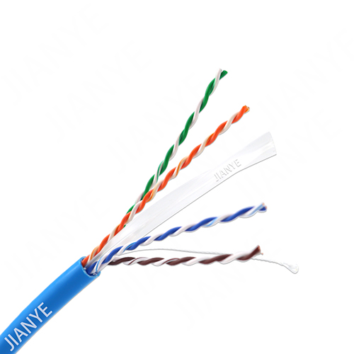 JianYe Utp Cat6 Lan Cable Various Colors Of PVC Jacket Can Be Customized Carton