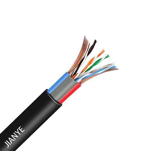 JIANYE Cat5e With Power BC CCA Conductor Double Jacket