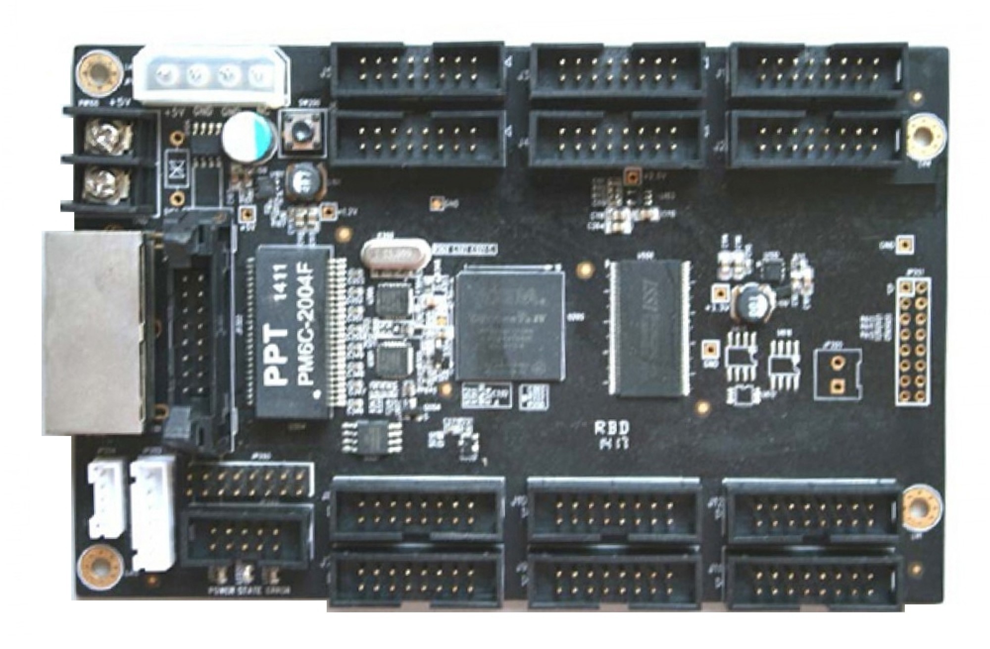 ZDEC V82RV08 LED Receiving Card with HUB75 Ports