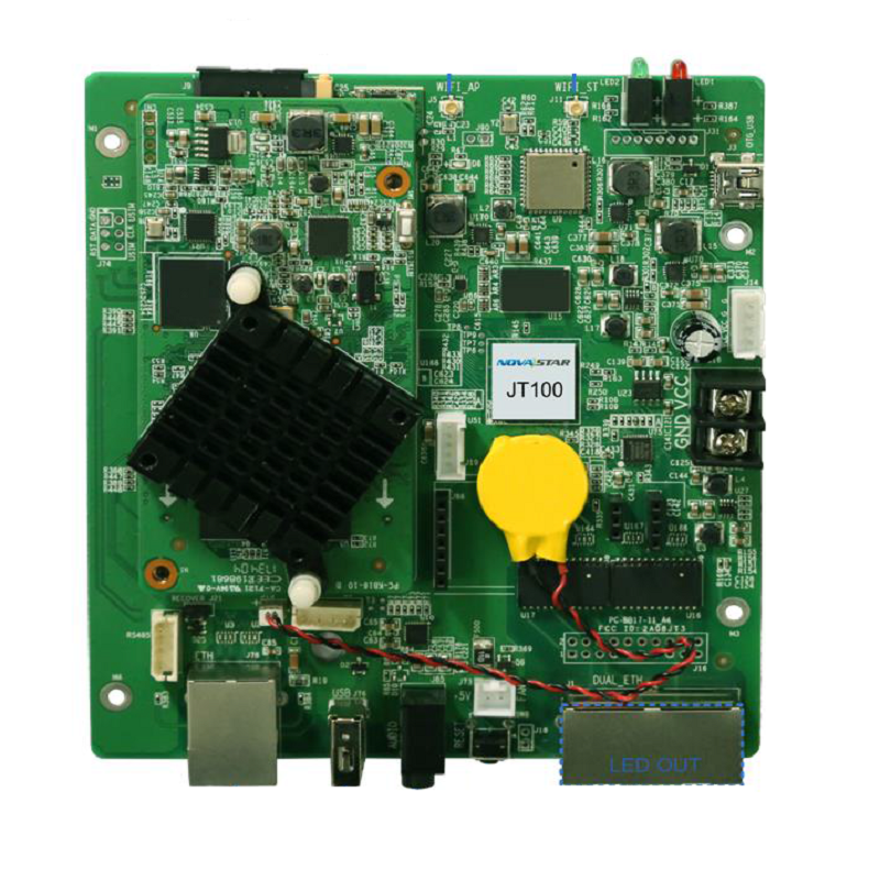 JT100 LED Multimedia Player For Transportation Novastar