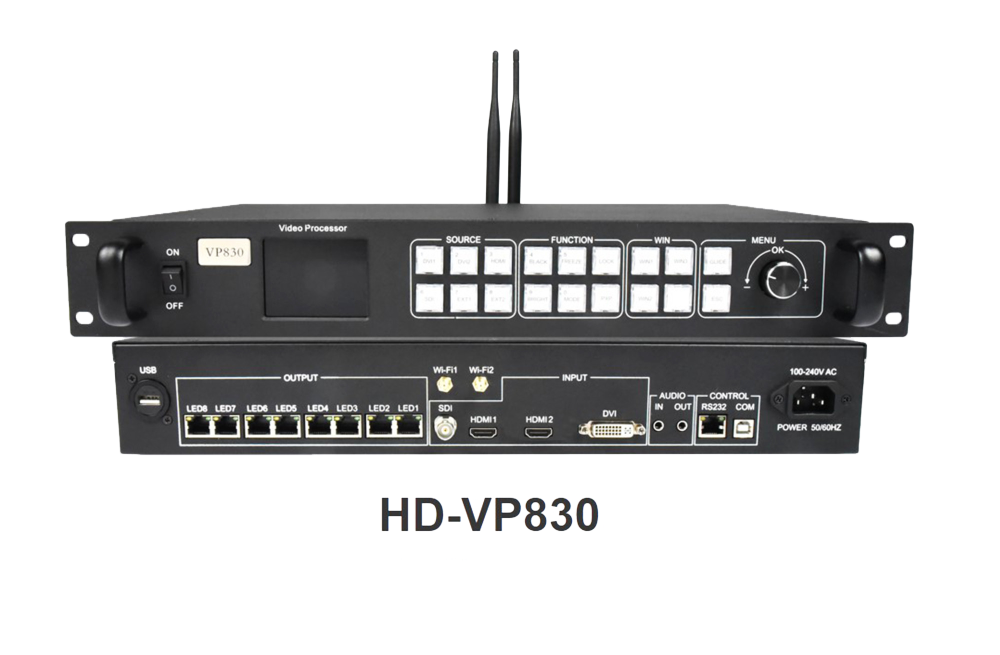 HuiDu HD-VP830 Two-in-one Full Color LED Screen video processor