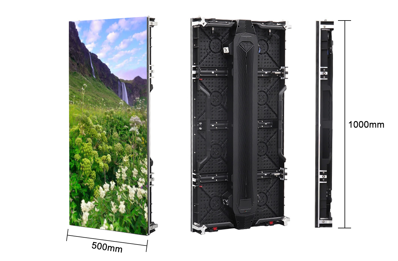 P2.97 Indoor Rental LED Display Panel 500X1000mm Adaptive LED Rental Screen Panel
