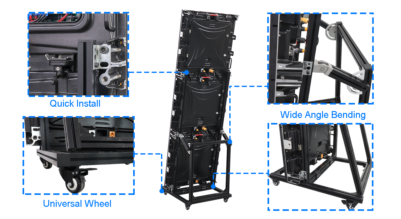 P3.076 Indoor Front Service Multi-functional Video Poster LED Screen Panel