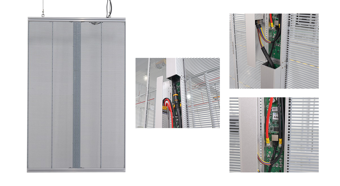 P3.91-7.82 Transparent LED Poster Screen