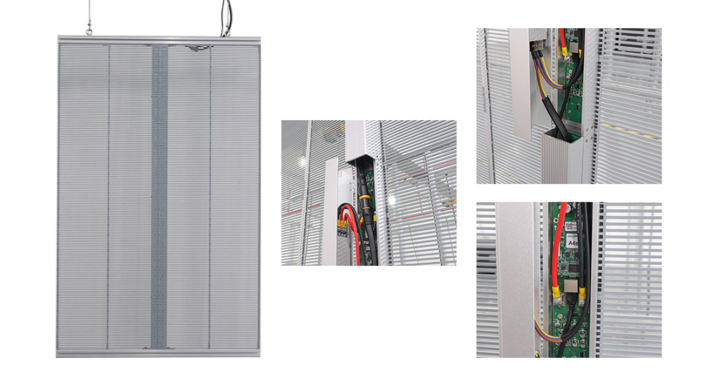 P3.91-7.82 Transparent LED Poster Screen