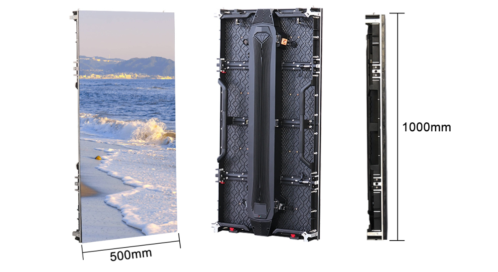 P4.81 Outdoor Curved Rental Curved LED Screen Panel Die-Cast 500X1000mm