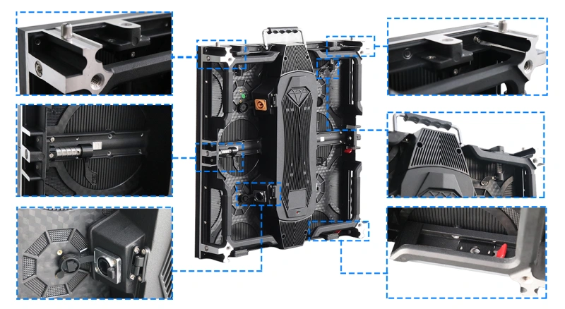 P2.97 500x500mm Outdoor Adaptable Die-Cast Rental LED Screen Display
