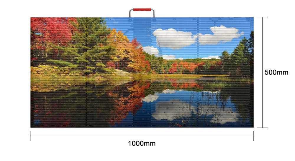 P3.91-7.82 1000x500 Transparent LED Screen