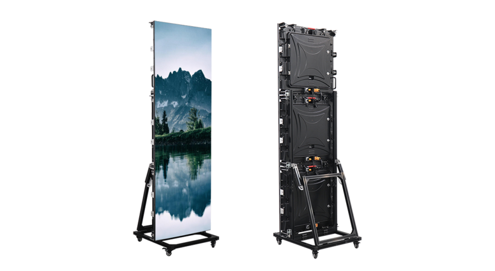 P3.076 Indoor Multi-functional Movable Advertising Poster LED Screen