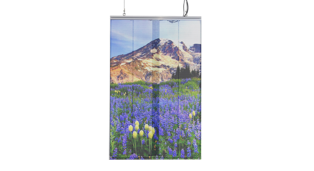 P3.91-7.82 Transparent LED Poster Screen