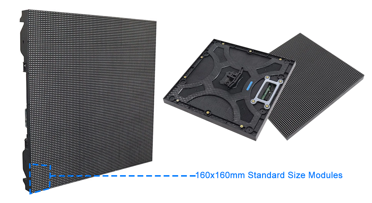 P3.076 Outdoor 960x960mm Die-cast Fixed Installation LED Screen Display