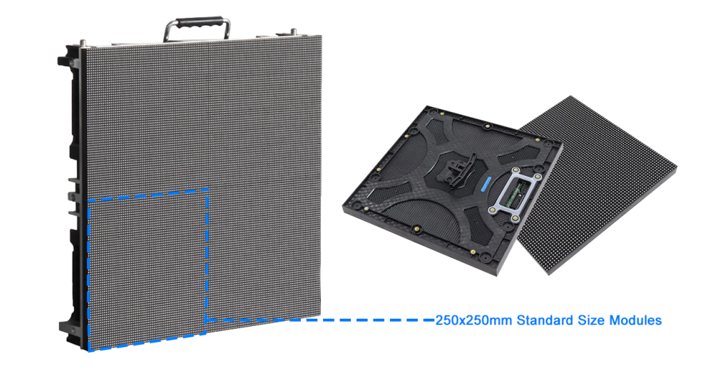 P2.97 Indoor Rental LED Screen Die-Cast 500X500mm LED Panel