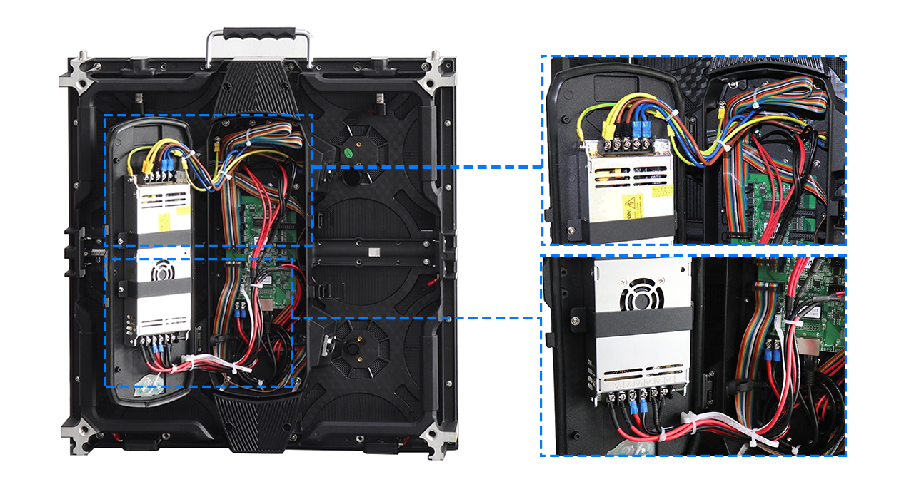 P4.81 Outdoor 500x500mm Die-Cast Rental Curved LED Screen Panel