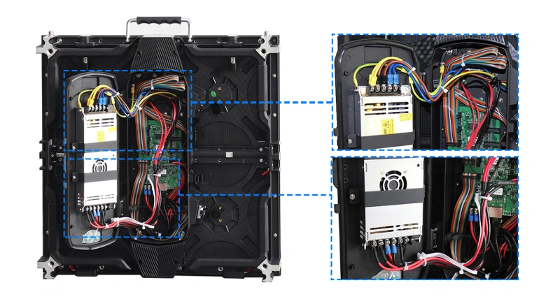 P3.91 Outdoor Die-Cast Rental LED Screen Panel 500x500mm