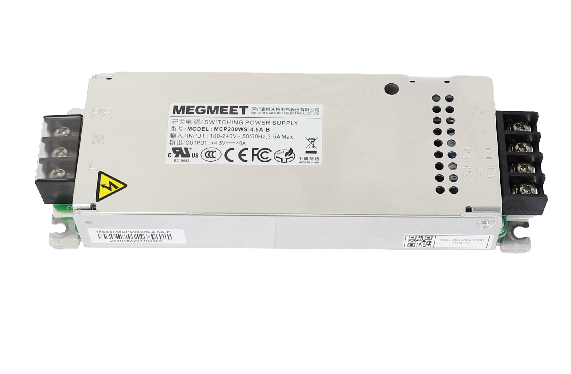 Megmeet MCP200 Series MCP200WS-4.5 LED Displays Power Supply