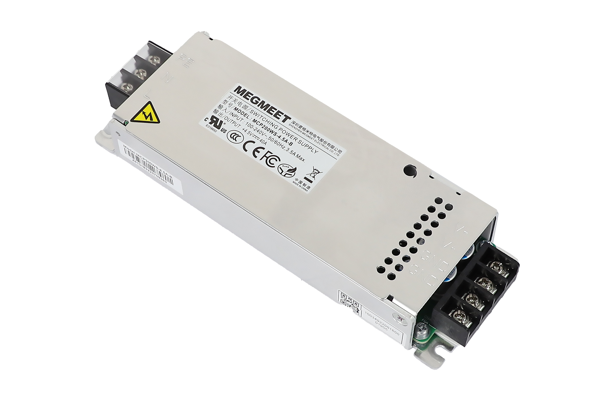 Megmeet MCP200 Series MCP200WS-4.5 LED Displays Power Supply