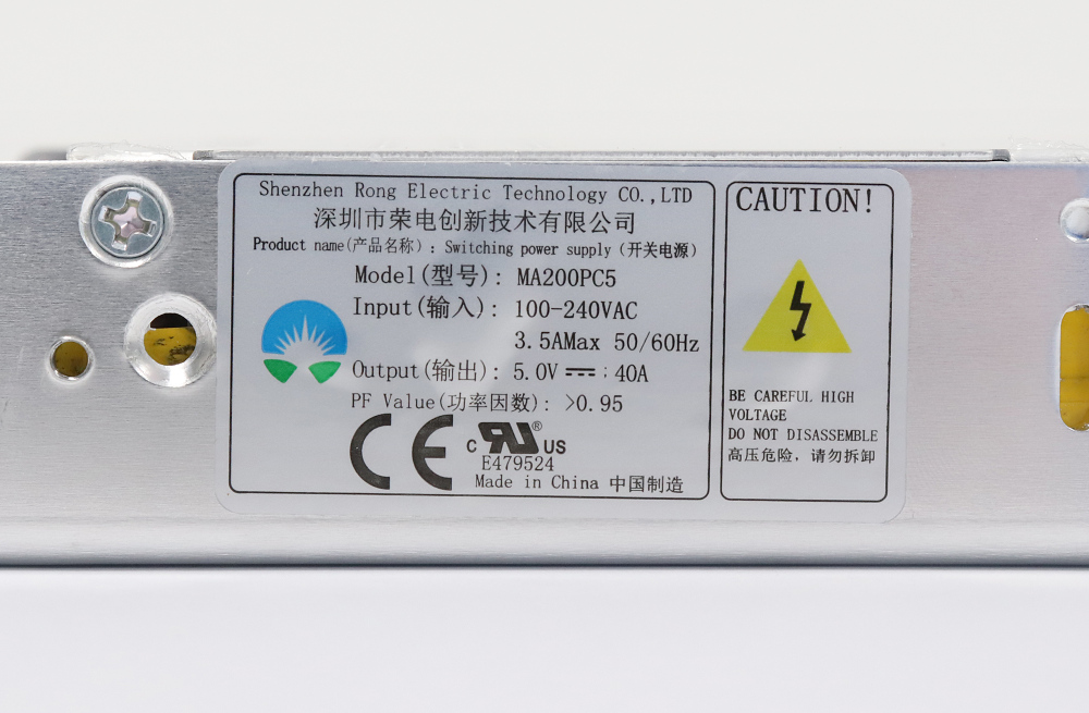Rong-Electric MB200PC5 100-240VAC 300W LED Display Power Supply