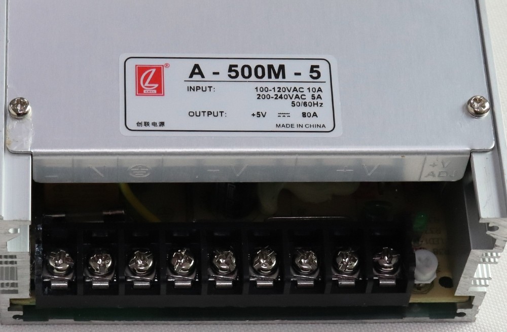 CZCL A-500M-5 5V 80A 400W large Load LED Power Supply