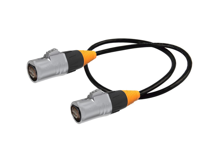 LED rental screen cabinet RJ45 aviation plug signal cable with button