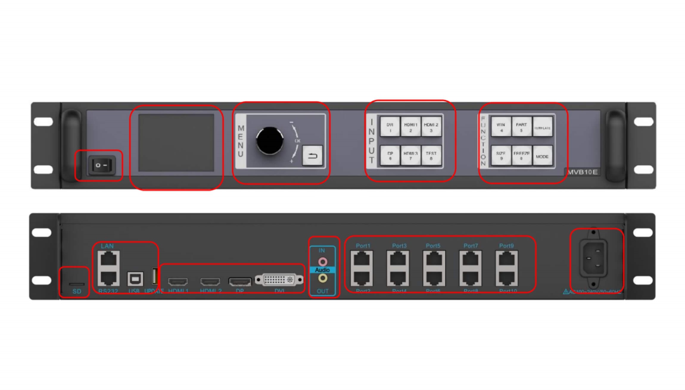 Mooncell MVB10E 2-In-1 LED Video Processor