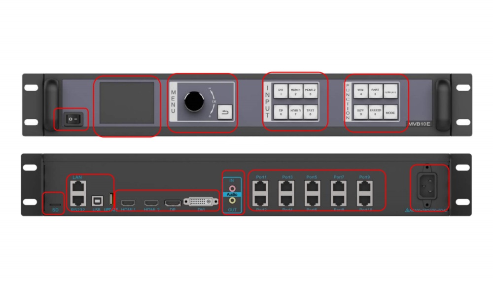 Mooncell MVB10E 2-In-1 LED Video Processor