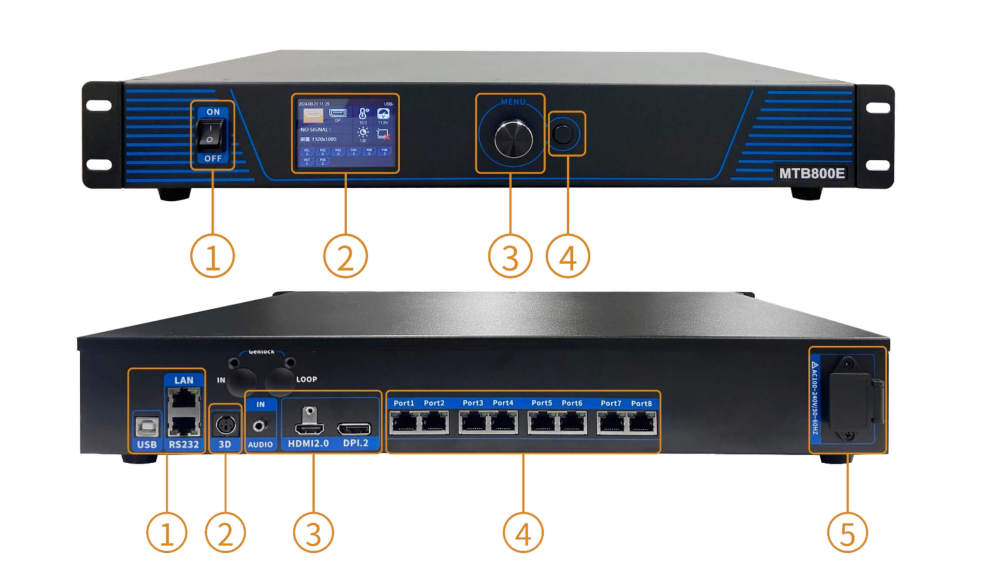 Mooncell MTB800E Master Controller LED Video Processor