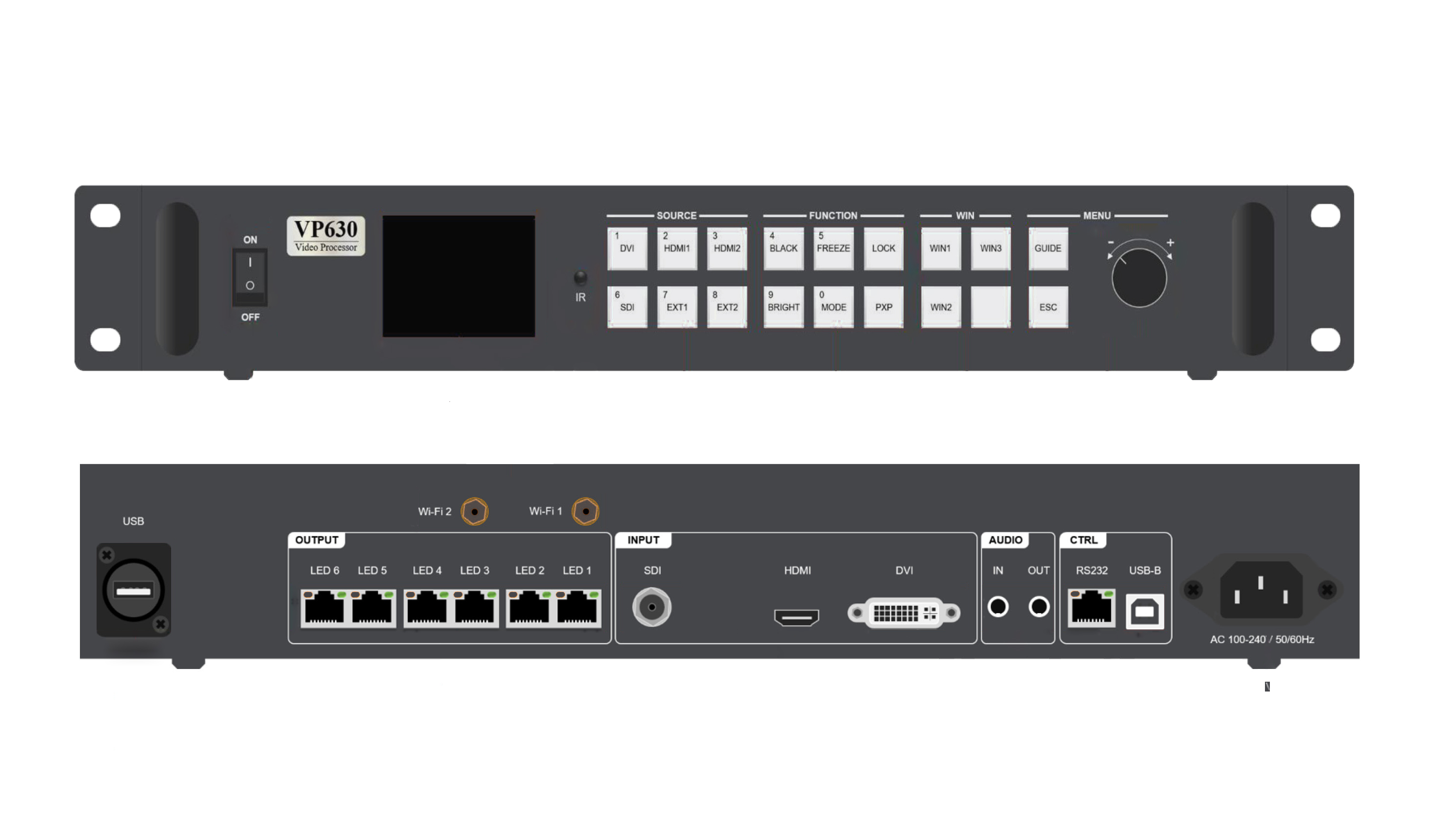 Huidu HD-VP630-TP 2-In-1 LED Display Video Processor