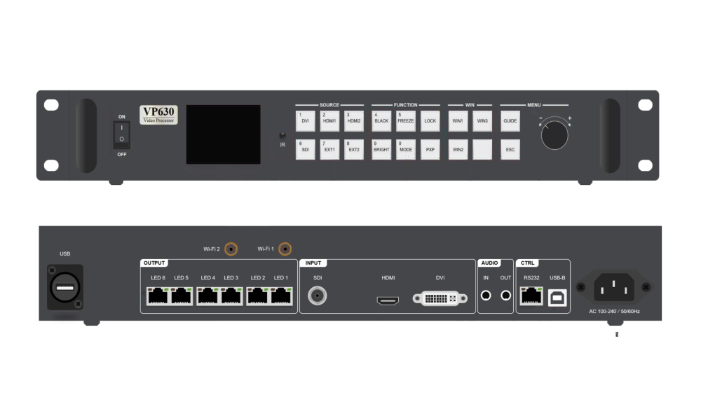 Huidu HD-VP630-TP 2-In-1 LED Display Video Processor