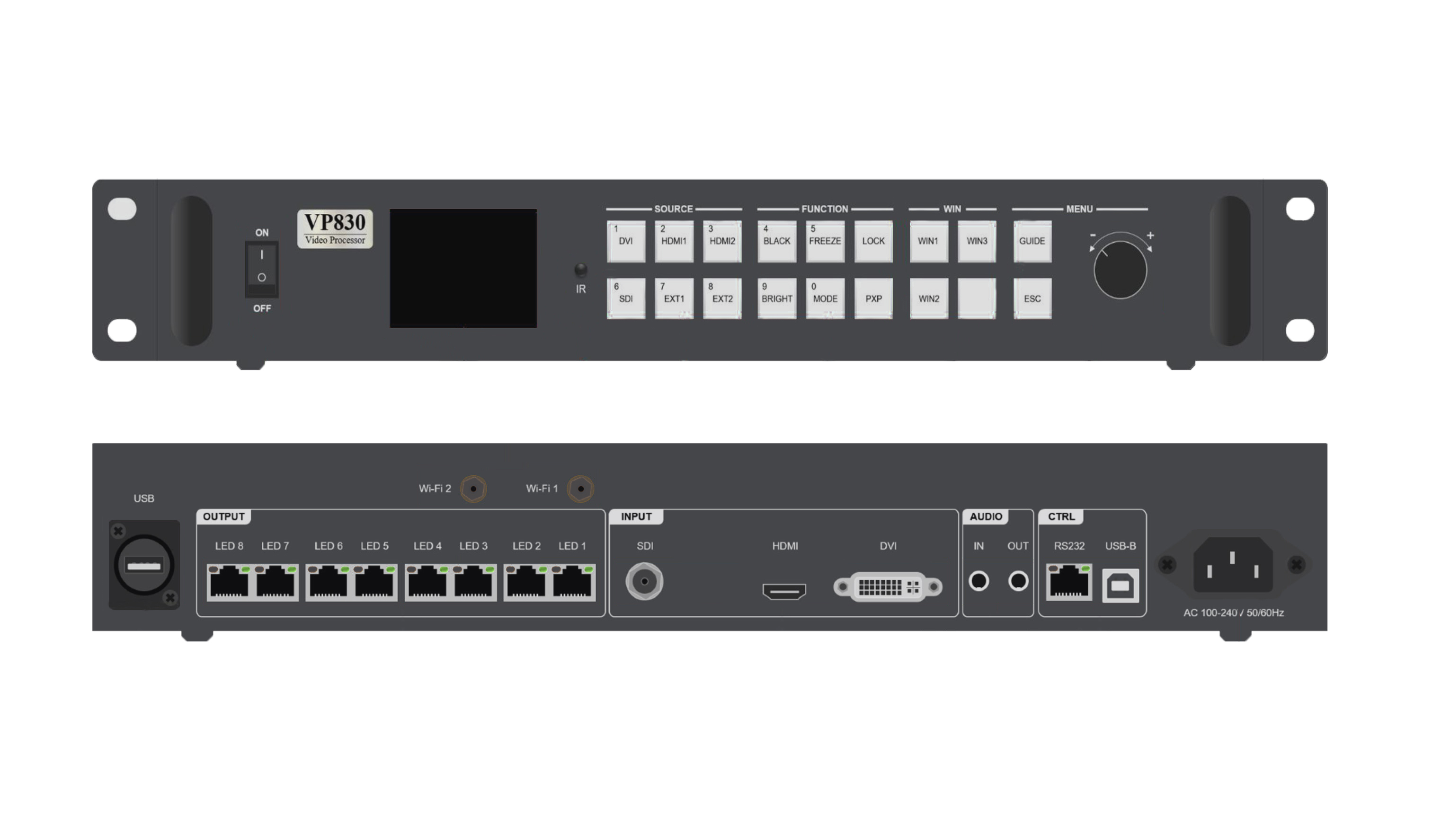 Huidu HD-VP830-TP 2-In-1 LED Display Video Processor