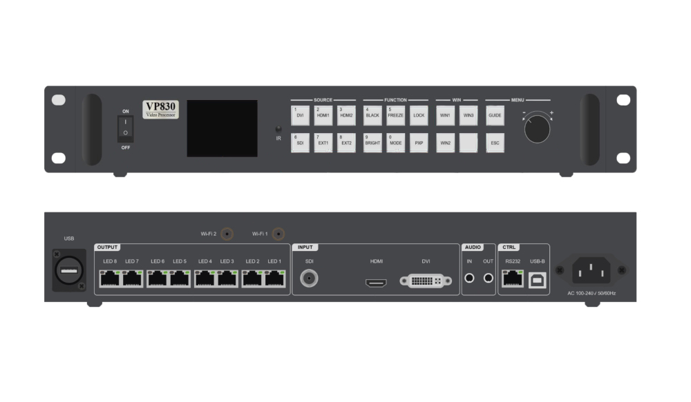 Huidu HD-VP830-TP 2-In-1 LED Display Video Processor