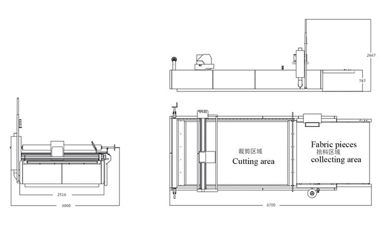 Automatic fabric cutting machine