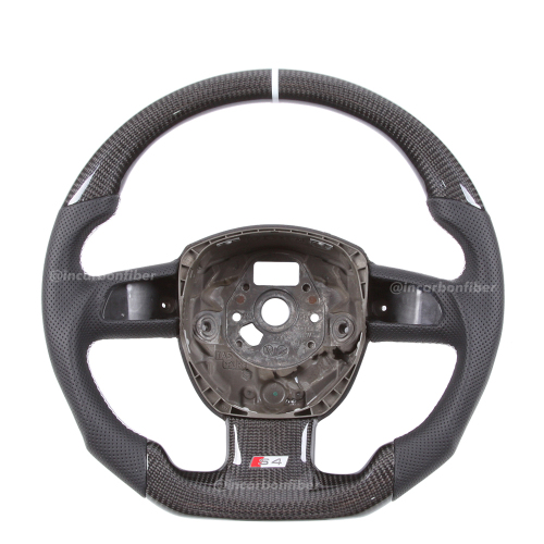 Carbon Fiber Steering Wheel for Audi A1 A2 A3 A4 A5 A6 A7 S3/RS3 S4/RS4 S5/RS5 S6/RS6 S7/RS7 R8 Q2 Q3 Q5 Q7 SQ5